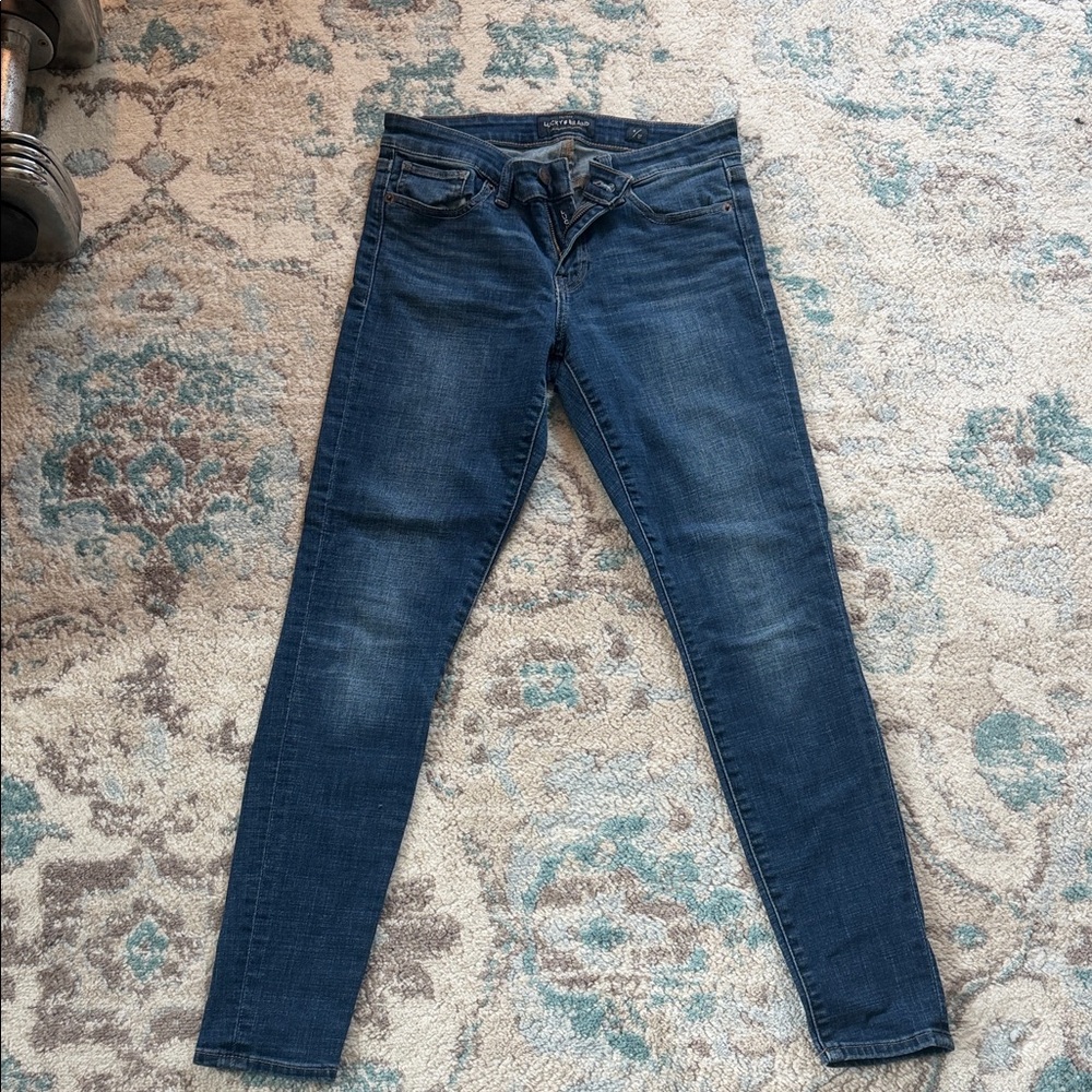 Lucky Brand Women's Dark Blue Skinny Jeans